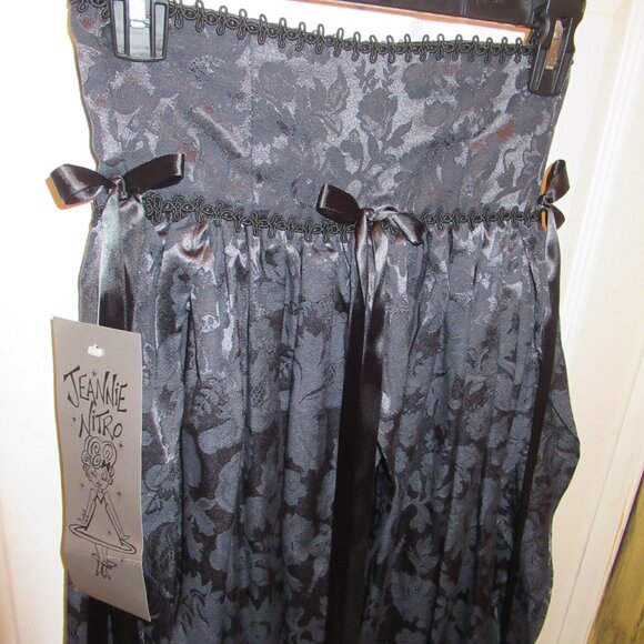 Vintage Jeannie Nitro With Tag Brocade Skirt, Pointy Witchy Goth Vampire Small - Picture 6 of 16